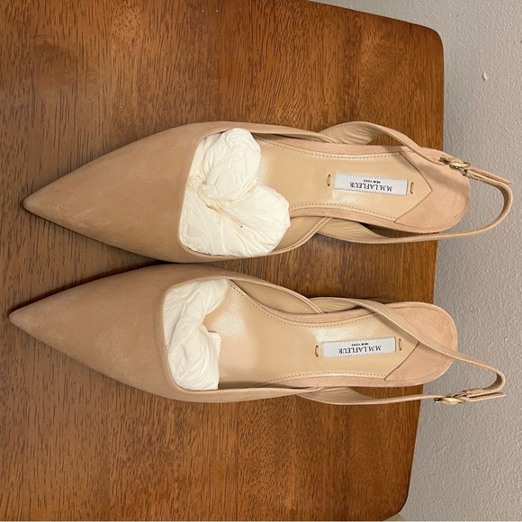NWT MM LaFleur Irene 1.0 Slingback Beige Suede size 41/ approx us 10 - Picture 11 of 12